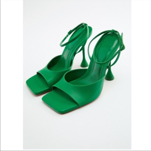 Zara Shoes - ZARA GREEN SANDALS